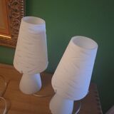 2 lampes de chevets Murano , Luce