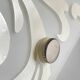 Polished and screen-printed glass sconce by eglo