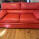 Ligne Roset Claude Brisson Utah Copper Leather Sofa