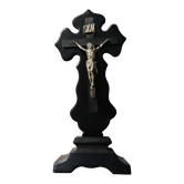 Ancient crucifix 36.5 cm on a base