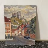 Oil on landscape cardboard 35 X 27