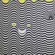 Sérigraphie signée d'après Maurice Tirmarche, Oeuvre d'art optique "Op Art en jaune", 50 x 65 cm