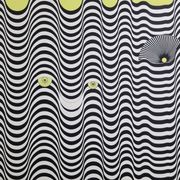 Screenprint signed after Maurice Tirmarche, Optical work of art "Op Art in yellow", 50 x 65 cm