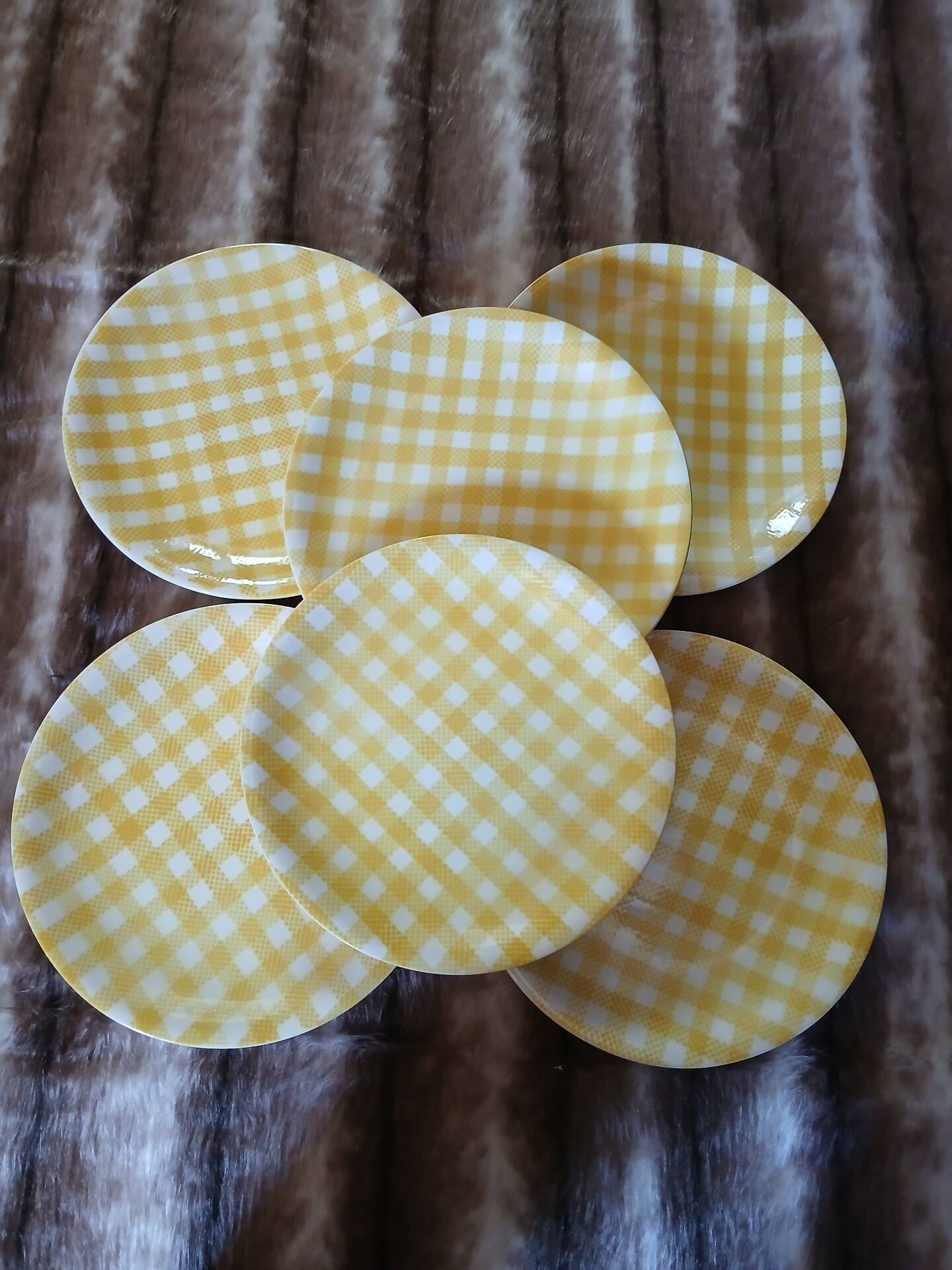 6 assiettes plates anciennes Salins 