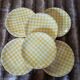 6 assiettes plates anciennes Salins 