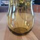 Amber glass vase design - owl shape