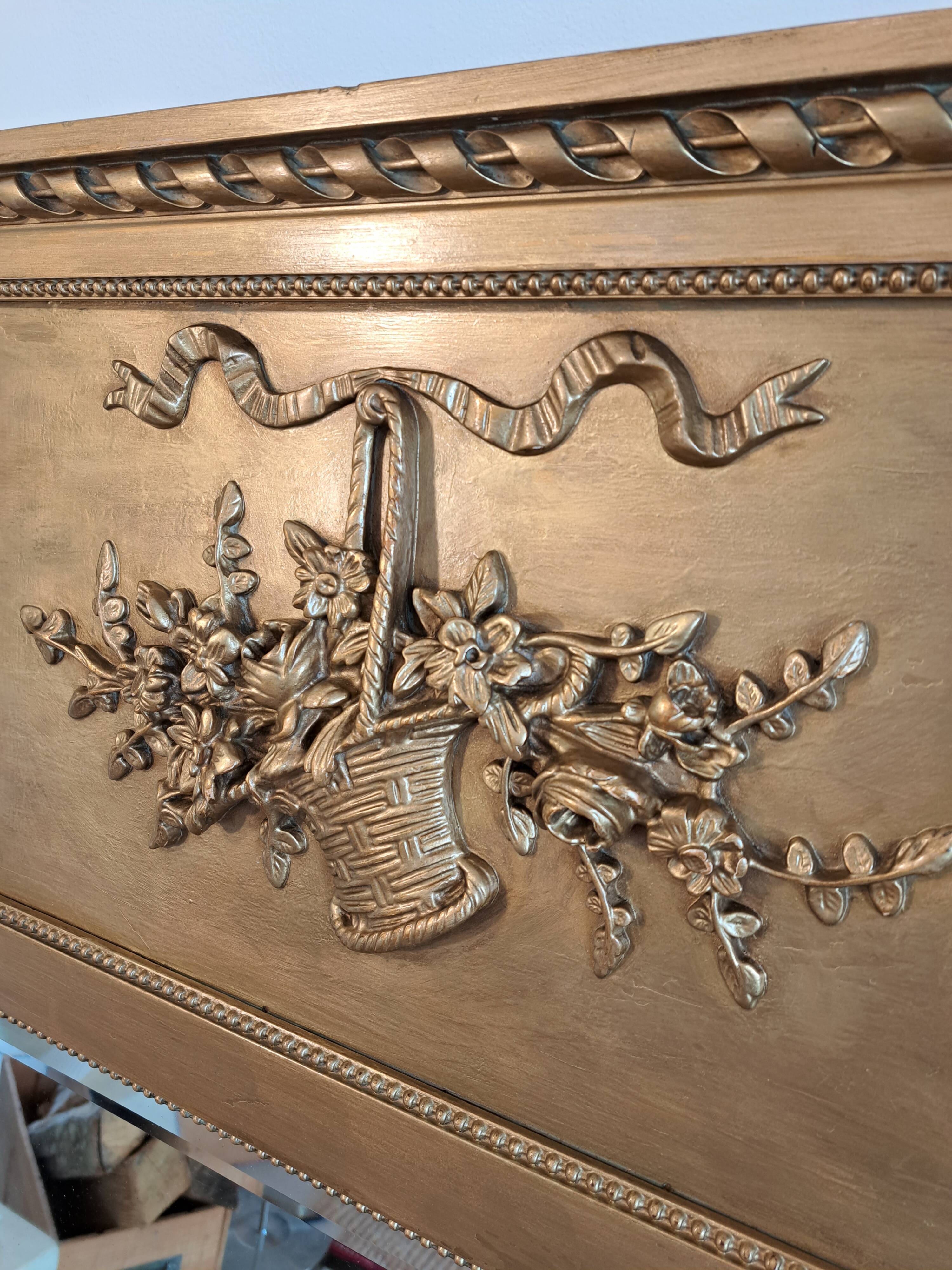 Trumeau mirror in Louis XVI style