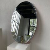 1950s oval beveled mirror