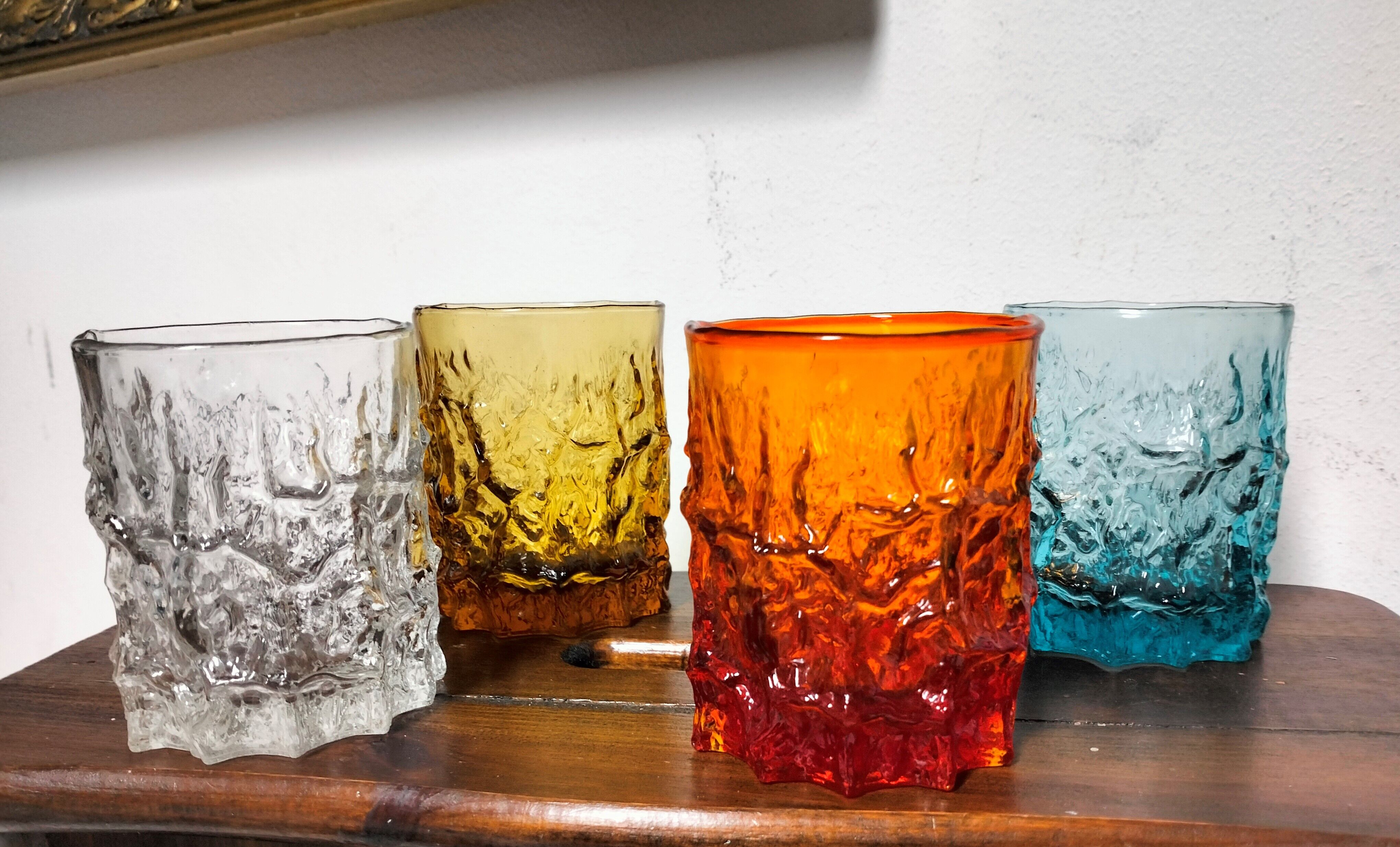 4 orangeade glasses