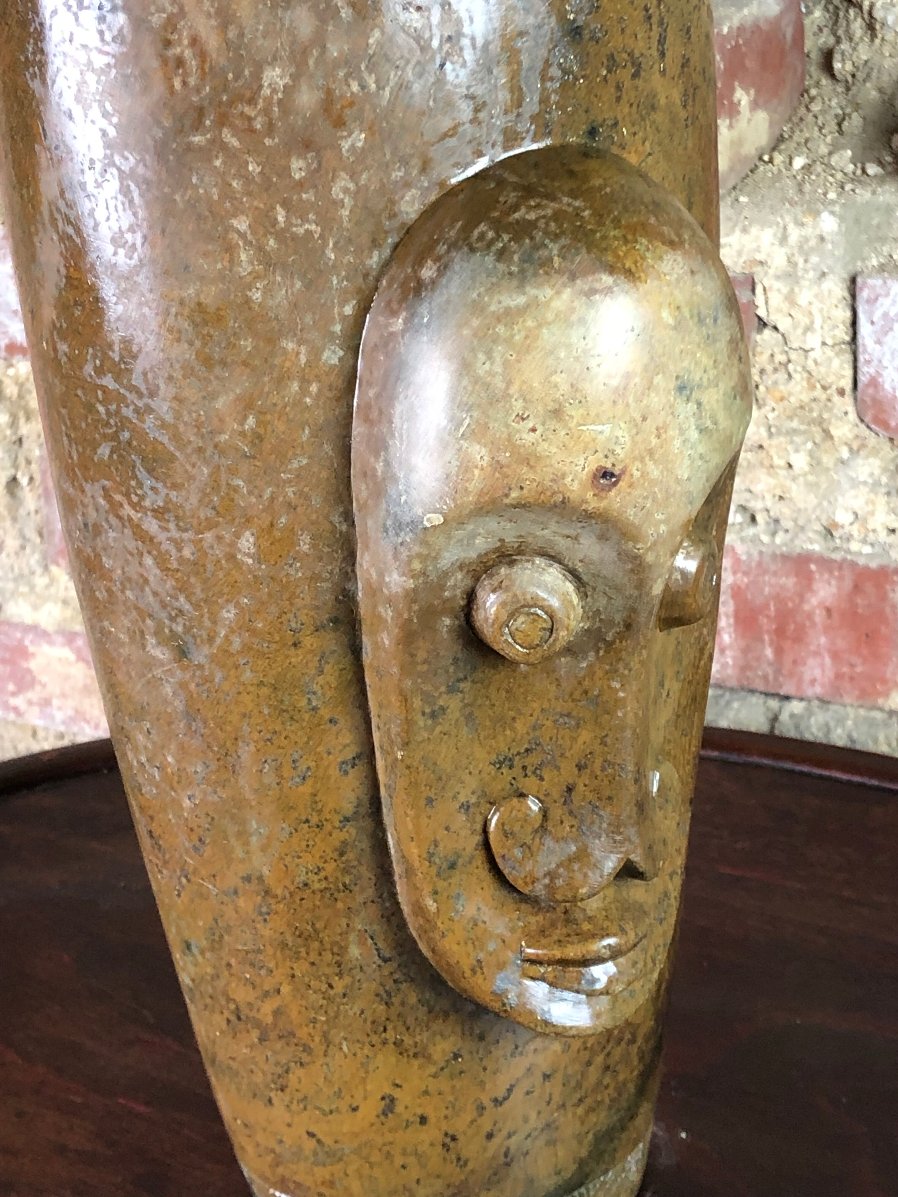 Stone vase from Mbigou 1970s