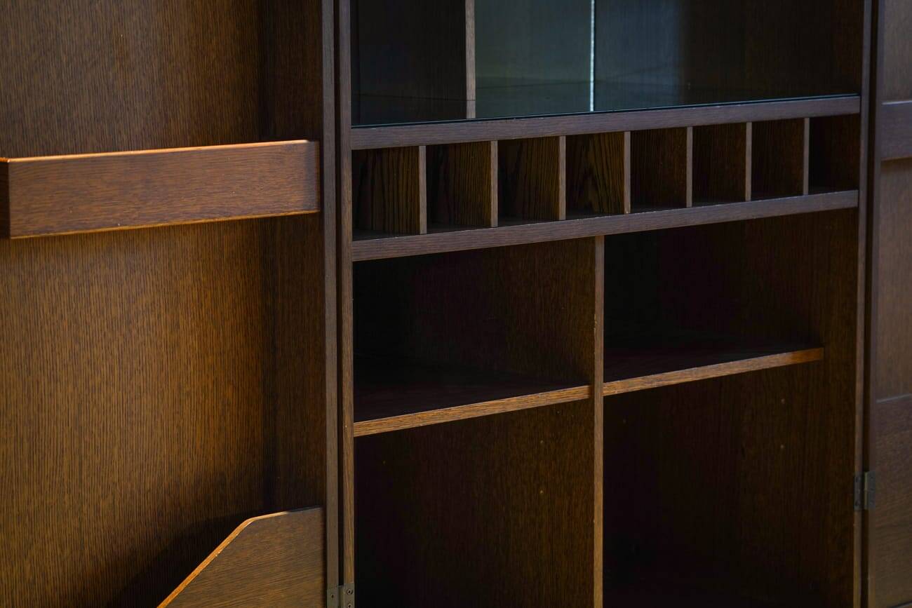 Vintage walnut bar/sideboard, Germany 1980s