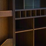 Vintage walnut bar/sideboard, Germany 1980s