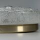 1960s 1970s Ceiling Lamp Ice Glass Doria Germany Space Age Design