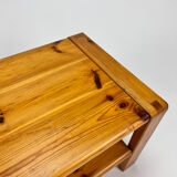 Maison Regain Pine stool or sidetable, 1970