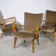 Mid Century Lounge Armchairs with Velvet Upholstery, Set of 3, 1960s