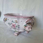 Antique 18th century Marseille earthenware planter by Veuve Perr
