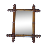 Miroir cadre imitation bambou