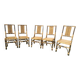 Chaises en bambou et rotin