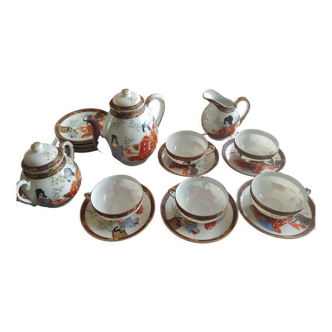 Japanese porcelain tea set