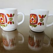 Series of 6 pop mobil coffee cups, Jean Charles Meunier 1970