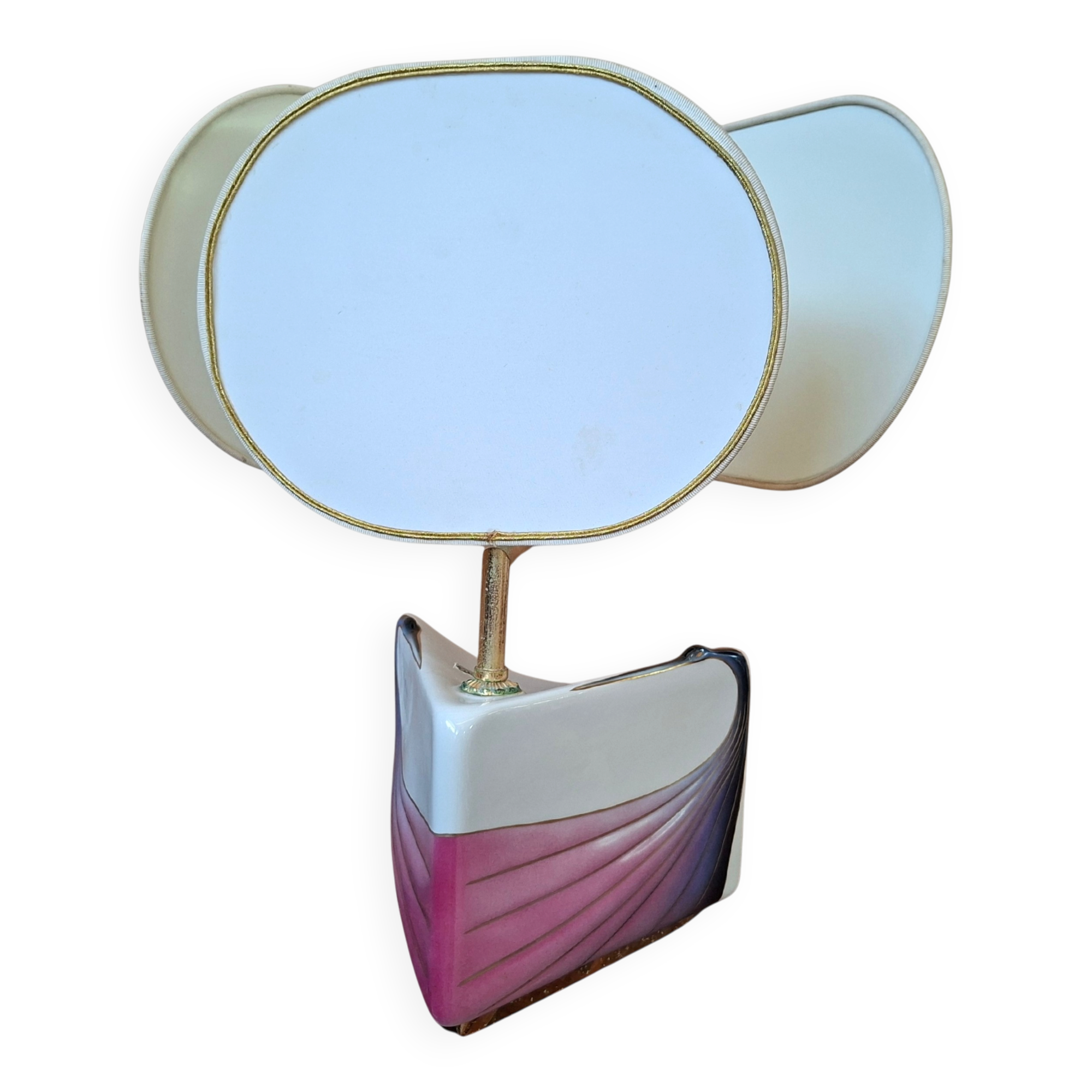 Lampada da tavolo anni '70, realizzata dalla rinomata manifattura ceramica