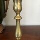 Pair of brass candle holders