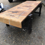 Guarrigue coffee table Roger Capron modernist feet