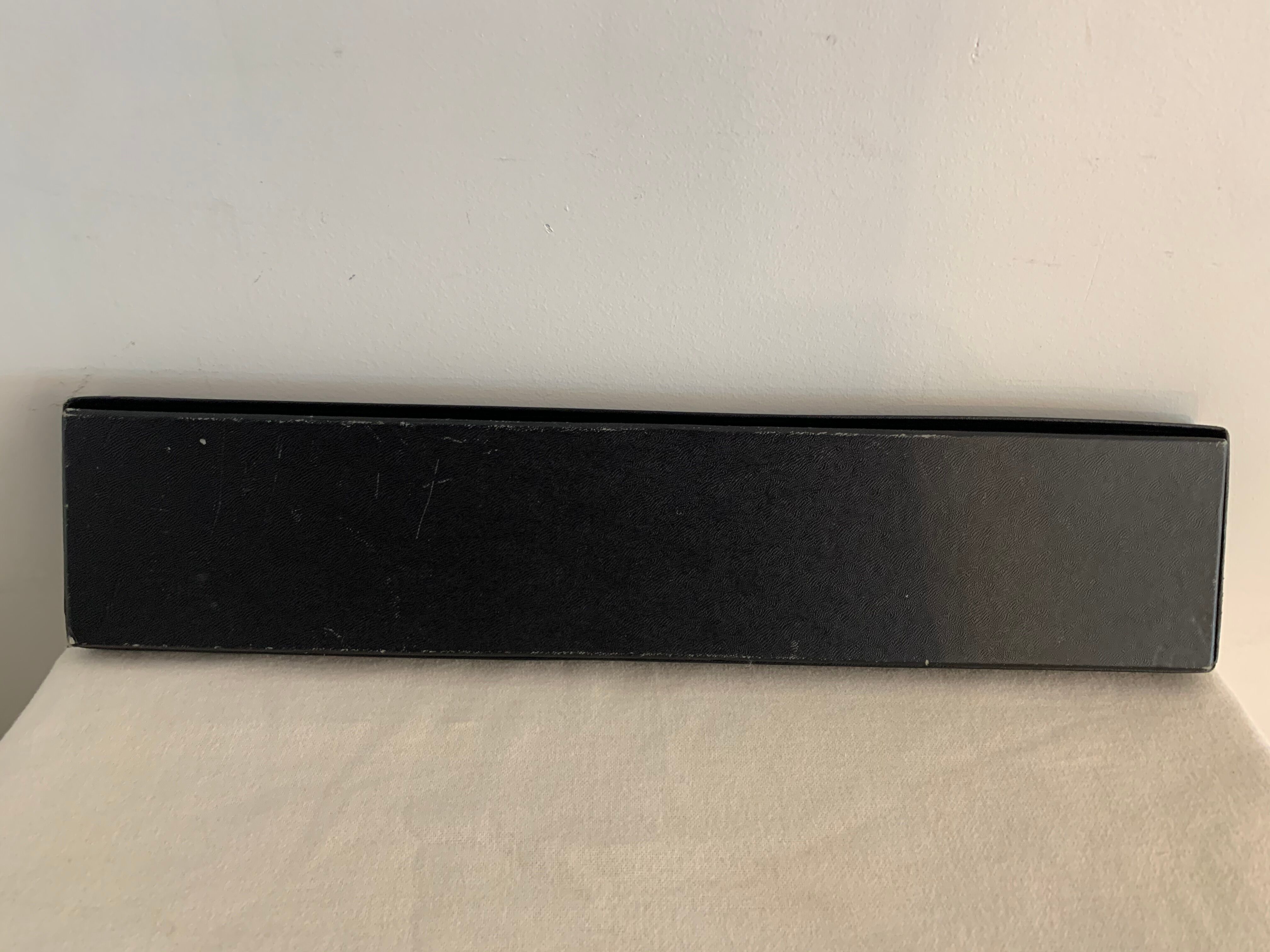 6 square silver metal knives with AVM Paris punch