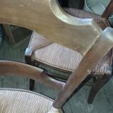 Pair of straw chairs
