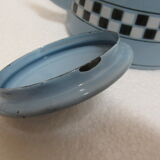 Vintage enameled metal kettle