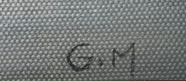 Tableau hst ''quai de seine, paris en hiver'' école h. a. schaeffer - g.m. + cadre