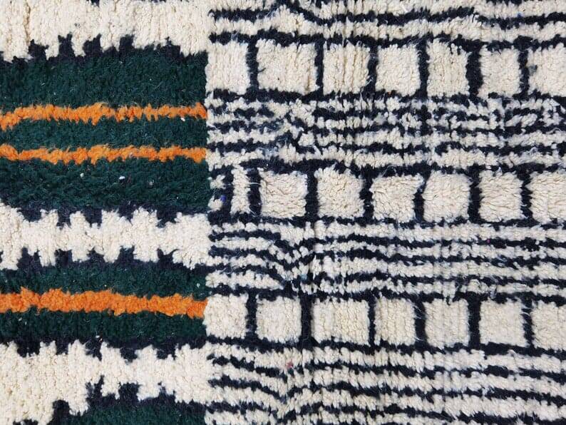 Handwoven Berber rug, 140 x 260 cm