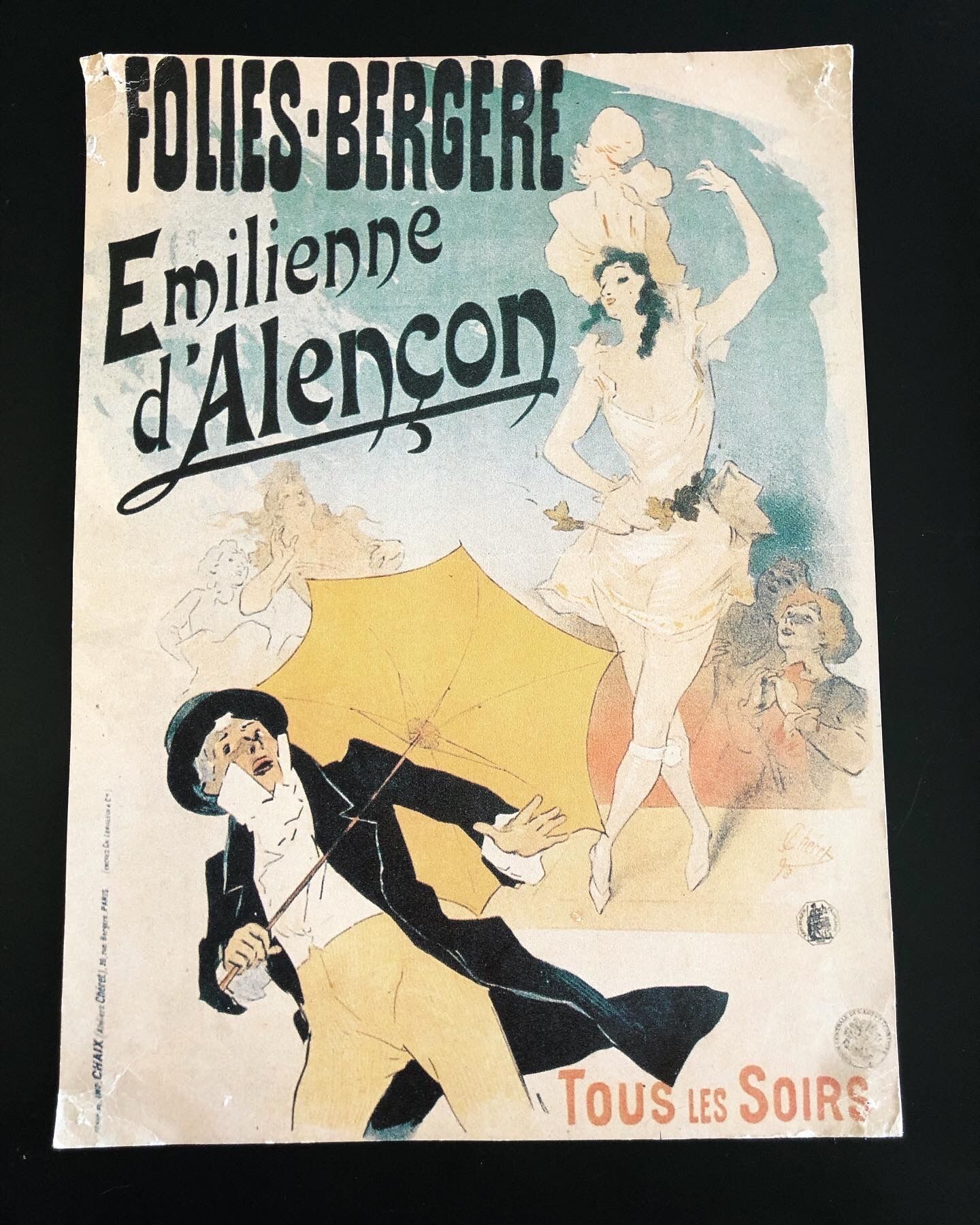 Poster cabaret Emilienne d'Alencon