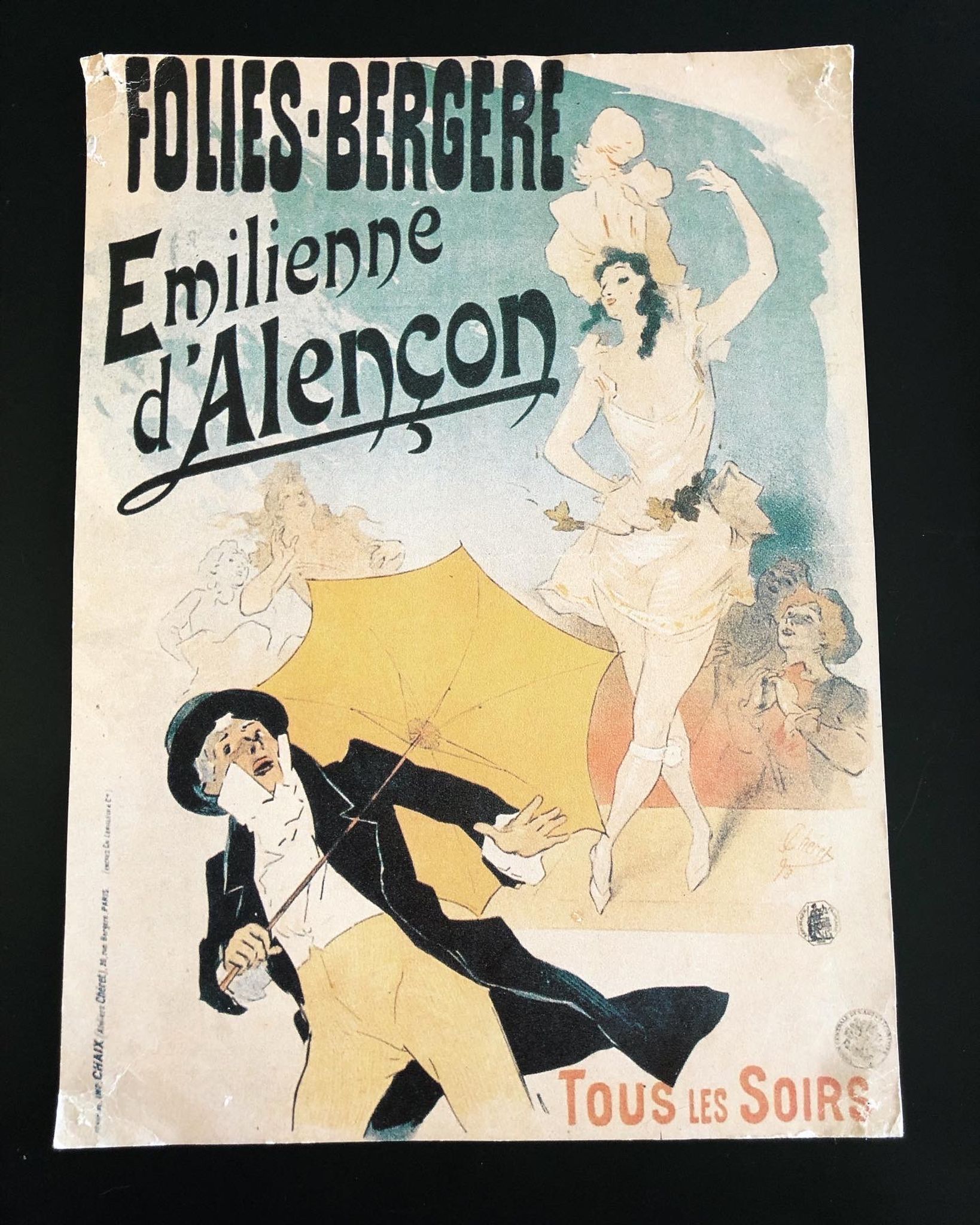 Poster cabaret Emilienne d'Alencon