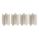 Simoeng “Listelli” Murano Glass Wall Sconce with Diamond Strips - Set 4