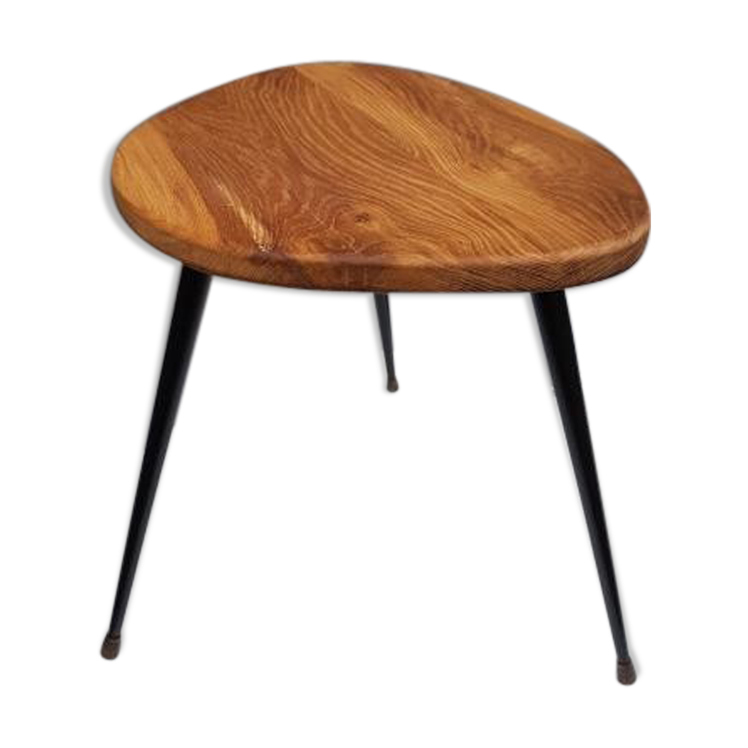 Mediator coffee table, oak and brass, 1950