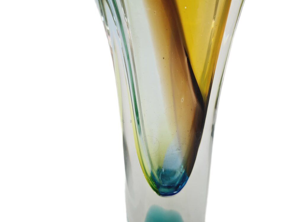 Vase by J. Hospodka for Chribska Glassworks, Czechoslovakia, 1960s