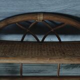 Vintage rattan shelf
