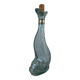 Vintage Italian glass fish bottle 75 cl, seaside decor 1970.