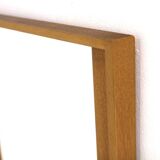 Scandinavian mirror "Gun 642" in oak, 86x54cm, Nybrofabriken, Sweden, 1960