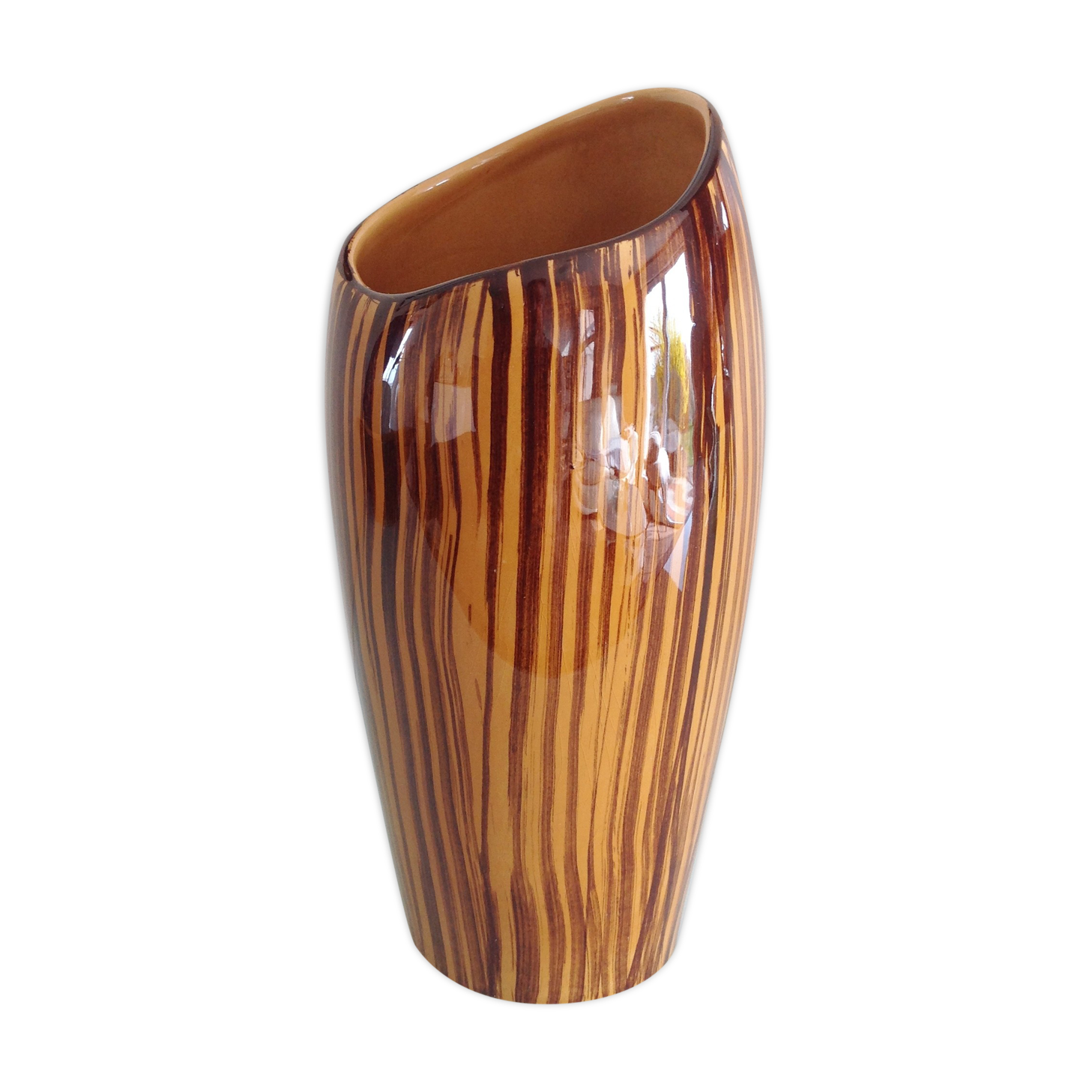 Asymmetrical vase décor Domino / vintage 60s-70s