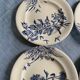 5 flat plates "Flowers" earth iron