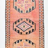 3x10 Turkish Vintage Runner Rug, 90x300Cm