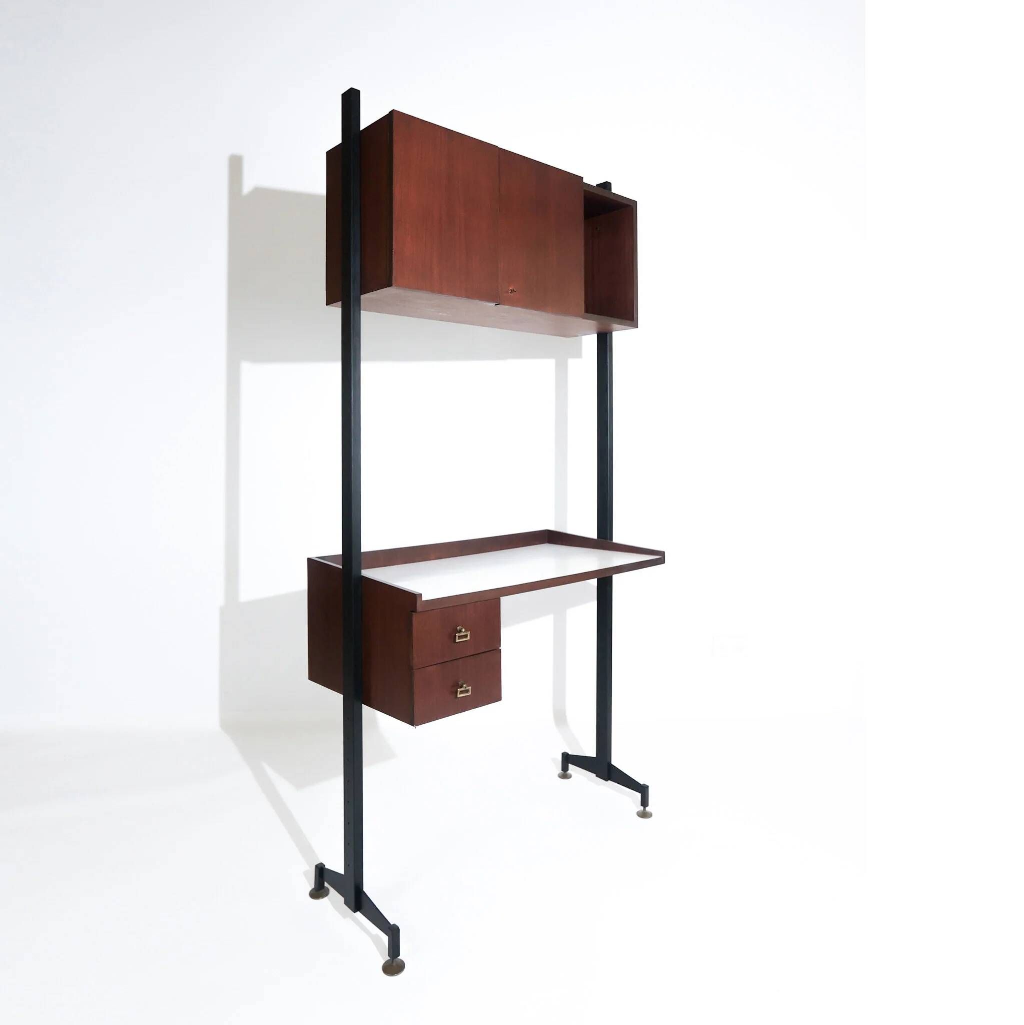 Bureau italien avec caisson, années 1960