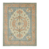 Turkish Handknotted Wool Oushak Rug 275 cm x 348 cm