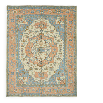 Turkish Handknotted Wool Oushak Rug 275 cm x 348 cm