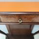 Beech and Walnut Root Console Table with an Orange Glass Top, Italy