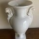 XXL white lion head neo-classical amphora vase from the Empire Consulate.