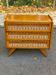 Scandinavian chest of drawers in oak and rattan from the 1960s