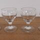 Set of 4 finely engraved vintage port wine glasses